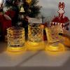 Rotating Whiskey Cup With Led Lamp Holder Crystal Glasses Tumbler for Cocktail Scotch, Bourbon, Gin, Brandy Home Bar Accessories