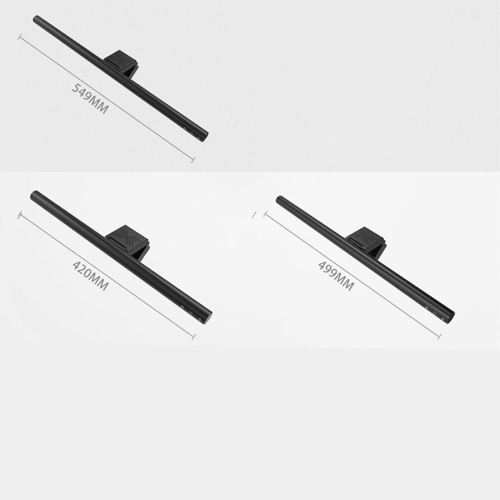 Светодиодная лампа для компьютера из алюминиевого сплава, асимметричная лампа с креплением на экран, лампа для защиты глаз для экрана монитора