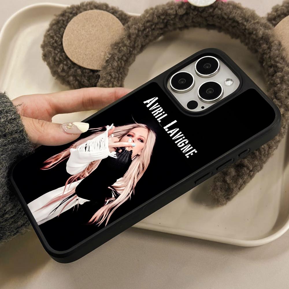 Чехол для мобильного телефона Avril Lavigne с матовой поверхностью для iPhone 17 16 15 14 13 12 11 Air Pro Max Plus Цветная обложка