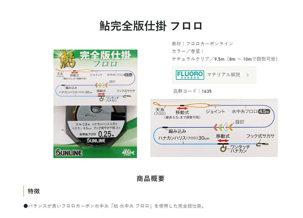 Sunline (SUNLINE) Ayu Complete Edition Ichika Fluoro Natural Clear No.