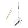 Three Leg Hi-Hat Stand Durable Metal Cymbal Stand for Drummer Musical Instrument