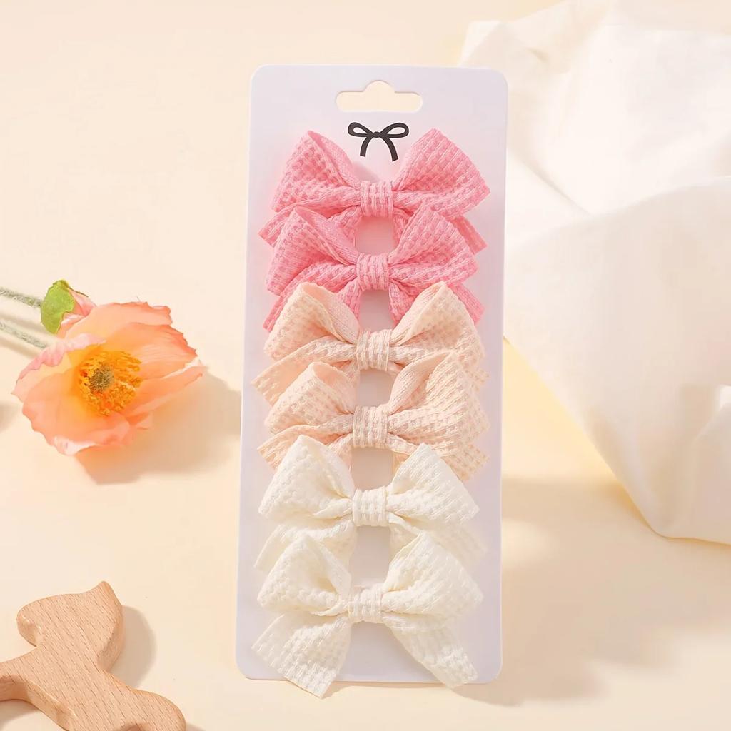 ДЕТСКИЕ БАНТИКИ 6 шт. Милая заколка для волос с кукурузным бантом для детей, девочек, милые бантики, для хвостика, челки, заколки-автоматы, заколки-бабочки, аксессуары для волос