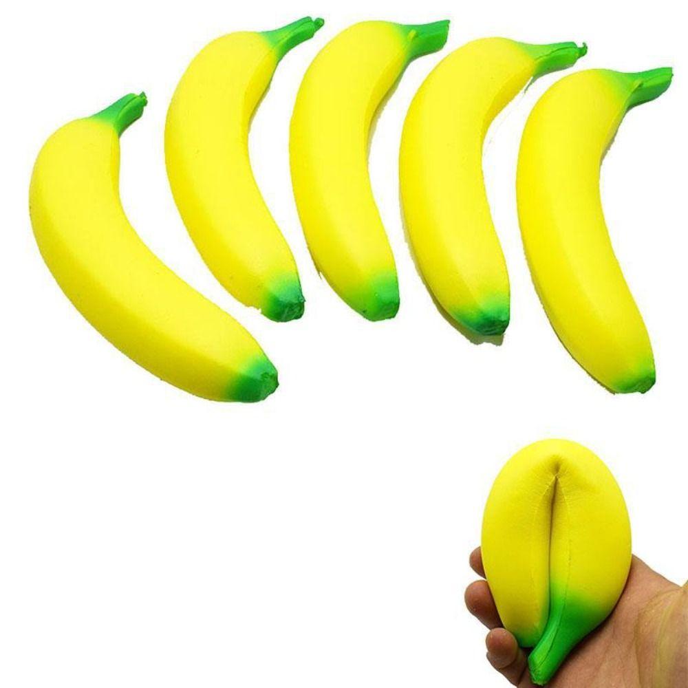 Slow Rising Squeeze Pinch Toy Fruit Squeeze Toy Banana Squeeze Toys Banana Reducer Children Toys