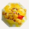 Winnie-the-Pooh, Tigger Automatic Opening and Closing Umbrella, Compact Travel Umbrella, Lightweight and Portable, Suitable for Beach Commut