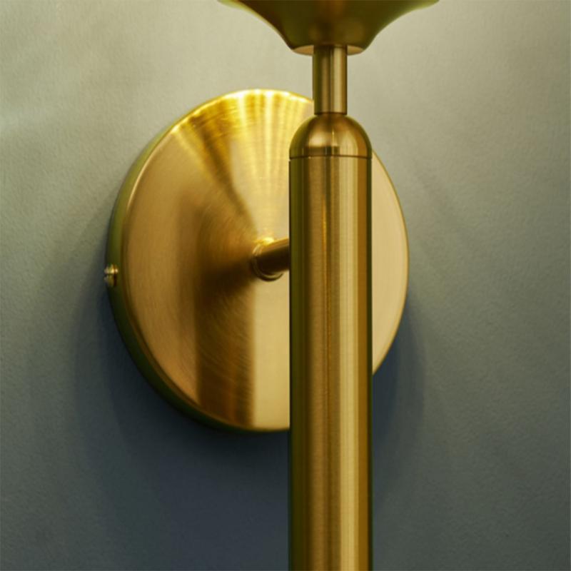 Brass Ceramic Wall Lamp Hotel Night Decoration Bedroom Bedroom Floor Lamp Retro Corridor Retro-Retro-Mirror Front Wall Lamp