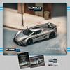 Speedmaster Japan TARMACWORKS Koenigsegg Regera Серебристые акценты Готовая модель 1/64 Металлик/Синий T64G-TL017-SL