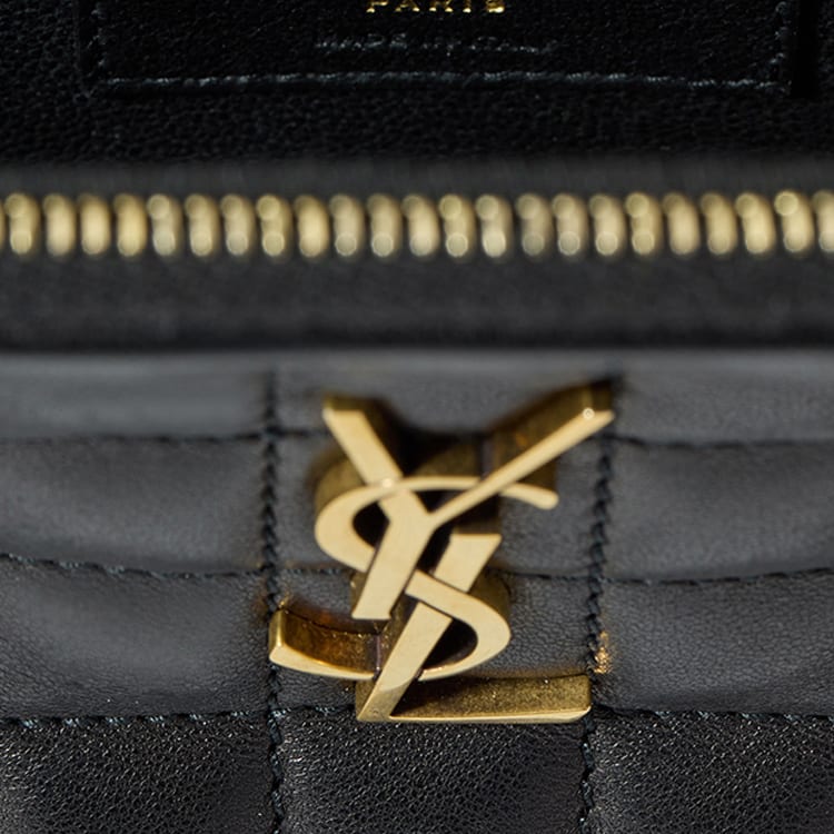 SAINT LAURENT Sheepskin Camera Bag, Shoulder Bag, Crossbody Bag Mini Women's Black 764809-AABVP-1000