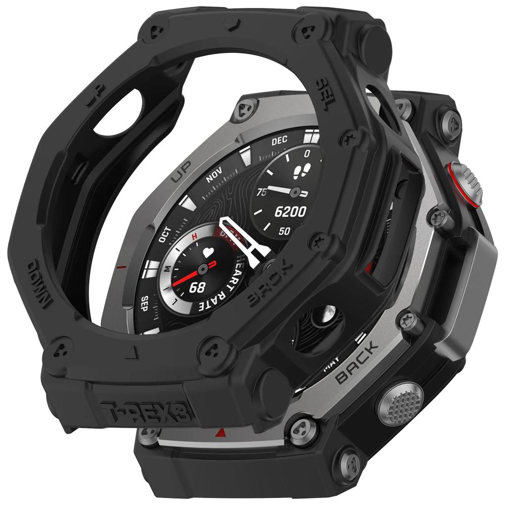 Защитный чехол из ТПУ для умных часов Amazfit T-rex 3, покрытие ремешка, мягкий силиконовый бампер для Trex 3Pro 48, защитный корпус, аксессуары