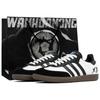 adidas Оригиналы SAMBA OG Wan Hua Nong, Обратный черный, Устойчивая к истиранию сумка для покупок, Низкие кроссовки Немецкой армии B75807(Team1023-S-BOX)