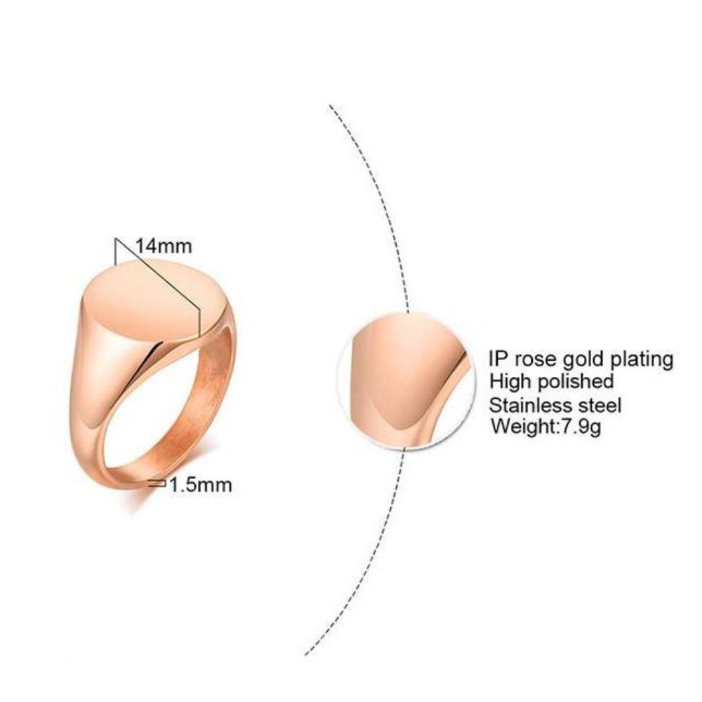 Кольцо из нержавеющей стали с покрытием из 18-каратного золота для женщин, широкое, прочное, удобное, обручальное кольцо
