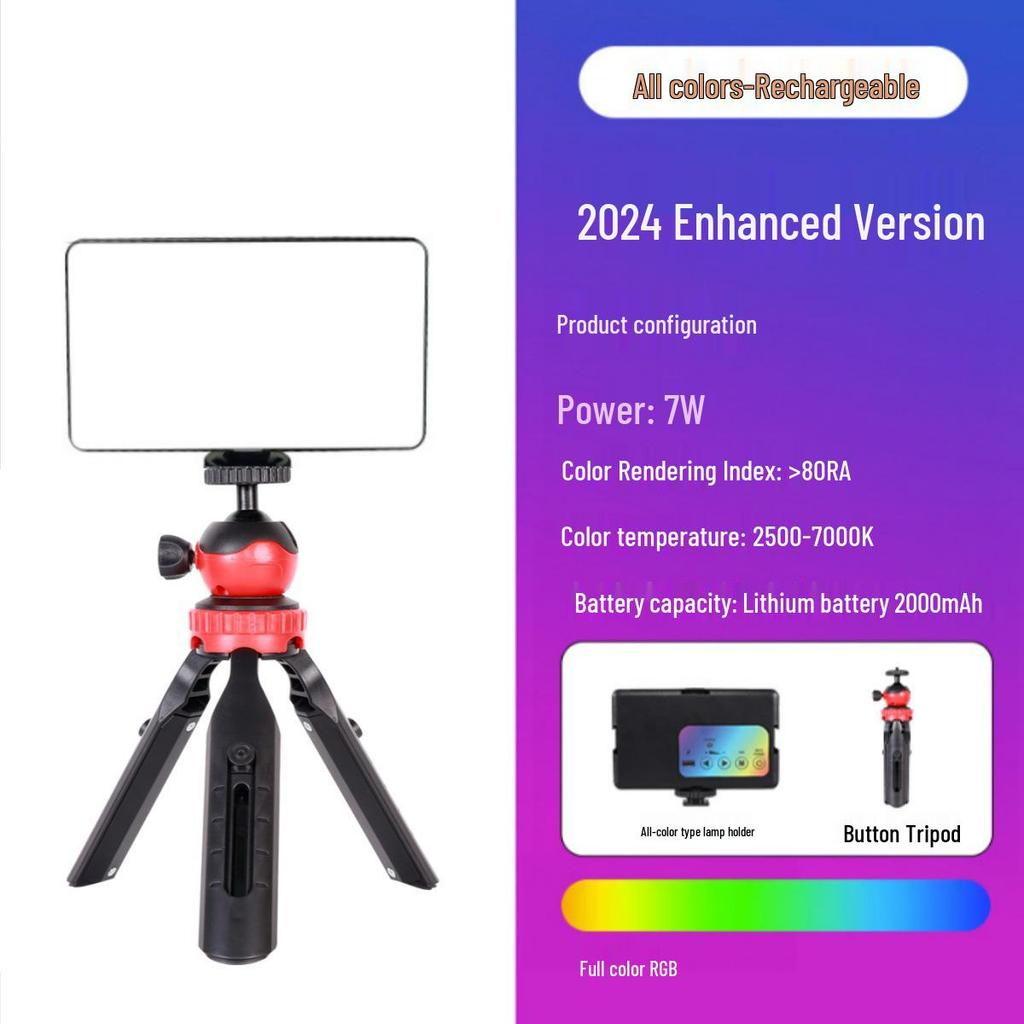 Портативный RGB фотосвет: Холодный/Теплый Квадратный Мягкий Свет для Прямых Трансляций на Открытом Воздухе