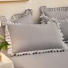 Pillowcase Pillowcase Pair 48 * 74cm Household Machine Washable Korean Lace Pillow Core Cover