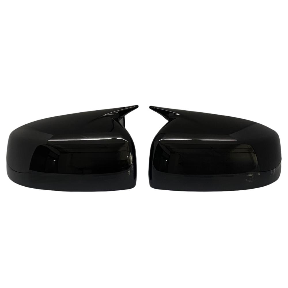 For Mitsubishi Lancer X 10 EX EVO 2013-2016 M Style Black/Carbon Side Door Rearview Mirror Cover Cap Trim Shell Sticker Car