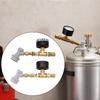 Регулируемый шариковый газовый отсечной клапан с манометром для домашнего пивоварения Точный контроль давления ферментации