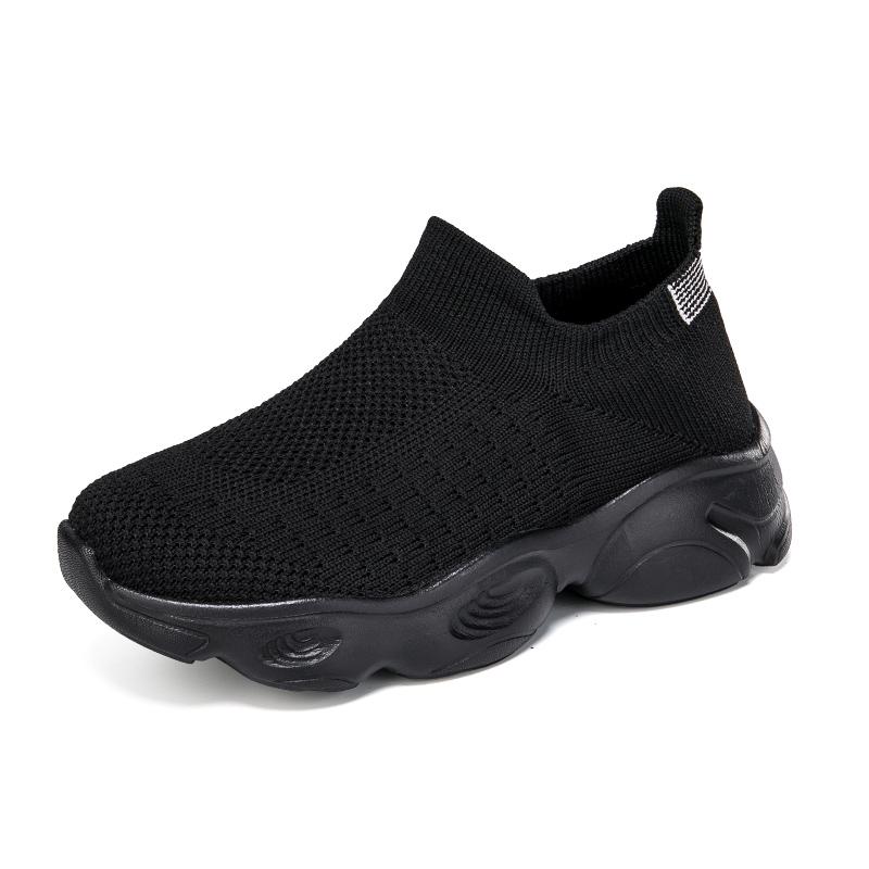 2025 New Children's Breathable Socks Youth Mesh Sports Shoes Student Ultra Light Flat Shoes Breathable Solid Color Casual Shoes