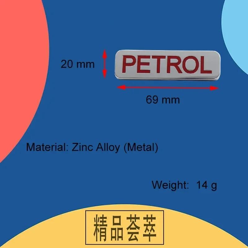 3D Premium Petrol Oil Vehicle Fuel Marking car Engine Hood Fender Tail Rear Decal Emblem Badge Sticker for Universal