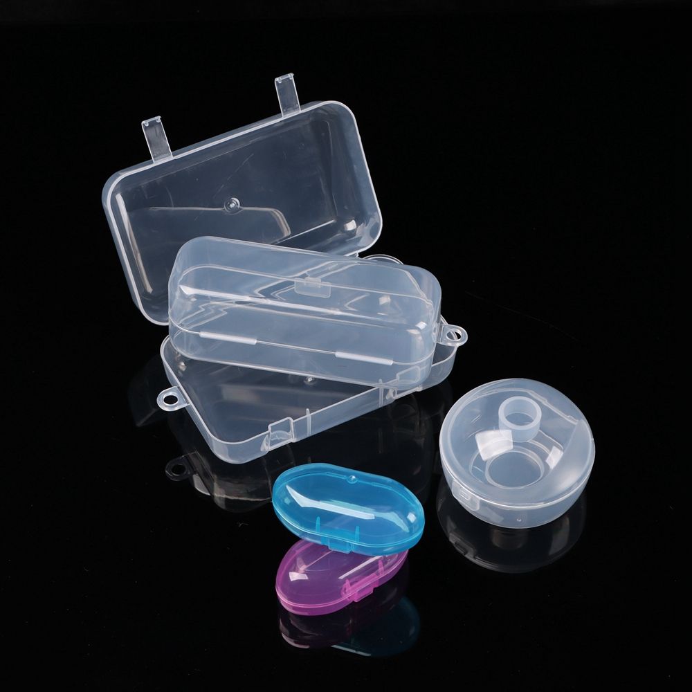 Transparent Storage Box Holding Case Jewelry Beads Container Fishing Tools Accessories Box Small Items Sundries Organizer