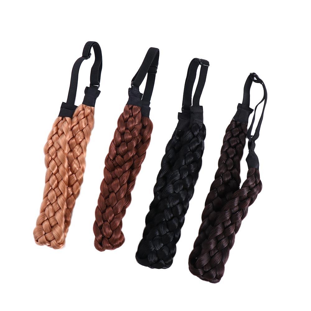 Головной убор принцессы, богемная плетеная повязка для волос, эластичная плетеная повязка на голову, обруч для волос, парик, повязки на голову