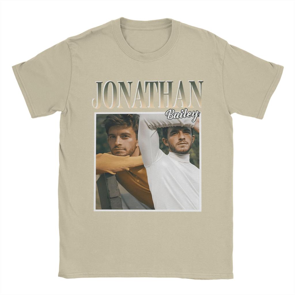Casual Jonathan Bailey Actor TShirts for Unisex Crew Neck Pure Cotton T Shirt Short Sleeve Tees Summer Clothing