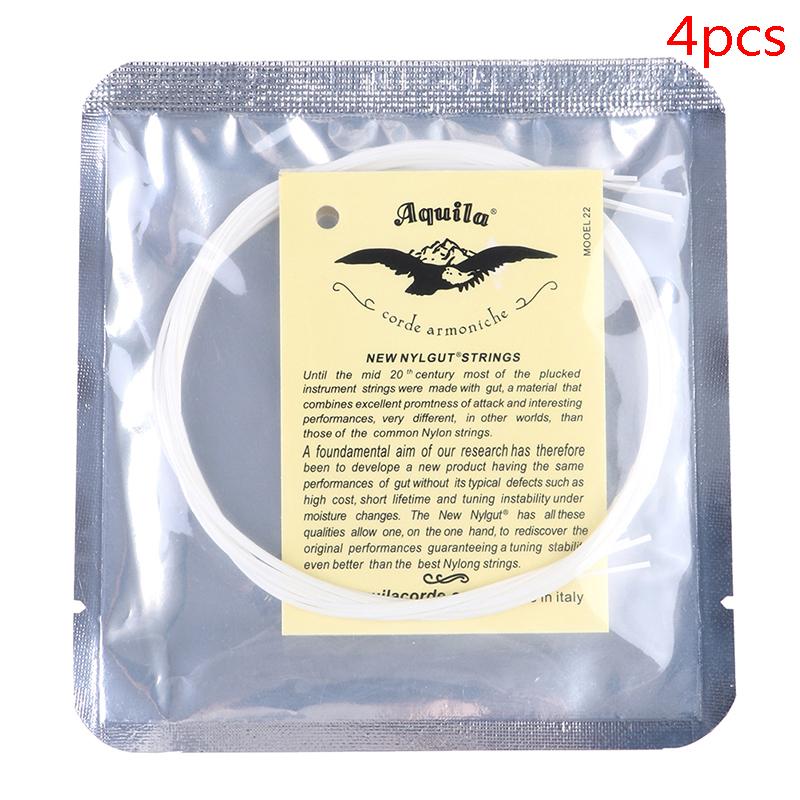 Набор цветных нейлоновых струн для укулеле, 4 шт., для укулеле 21/23/26 дюймов, аксессуары для гитары