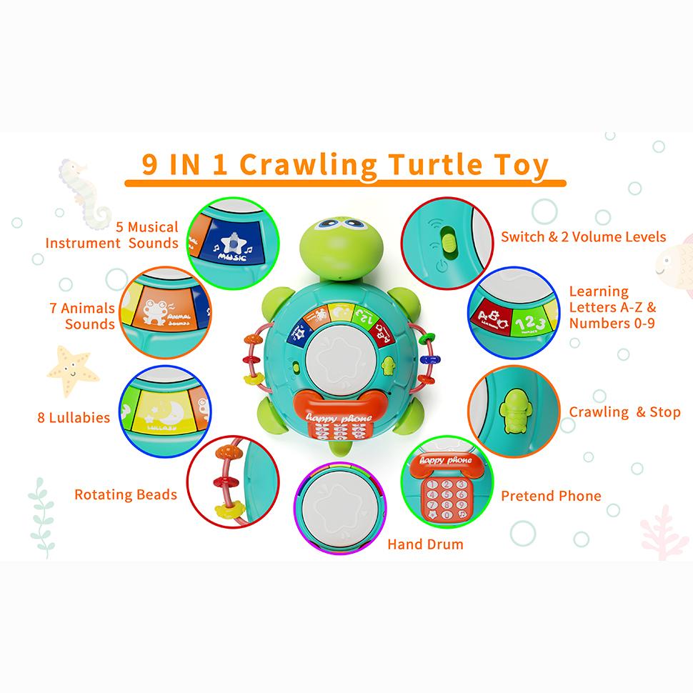 Детские игрушки 12-18 месяцев, светящиеся детские игрушки, музыкальная черепаха с буквами и цифрами, телефон, детские игрушки для обучения, обучающие игрушки, подарки