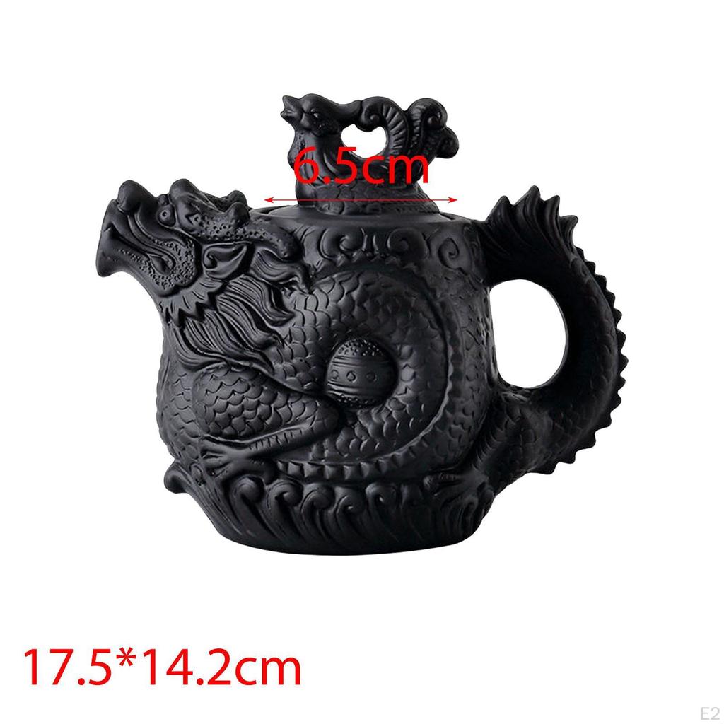 Purple Clay Teapot Chinese Tea Pot for Loose Tea,with Cover,Kung Fu Teaware Elegant Design