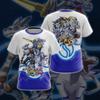Аниме Digimon Adventure 3D Print Мужские/Женские Повседневные Модные Футболки с О-образным Вырезом и Короткими Рукавами Летние Большие Размеры Y2K Унисекс Одежда