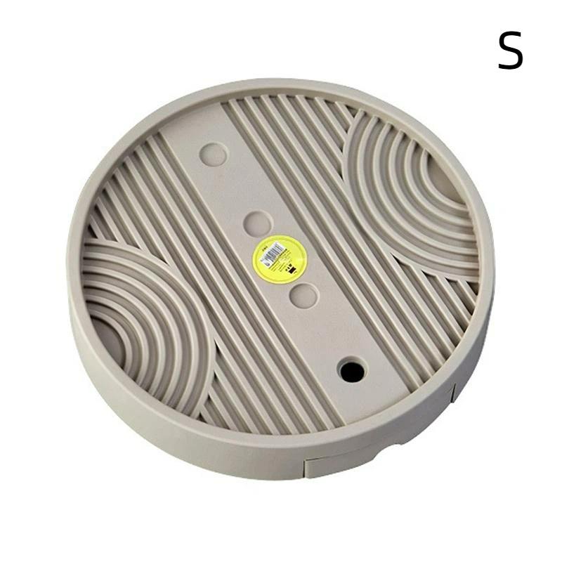 Round Caster Flower Pot Moving Tray Non Slip And Stable With Drainage Tray Suitable For Indoor And Outdoor Use Keeps Clean