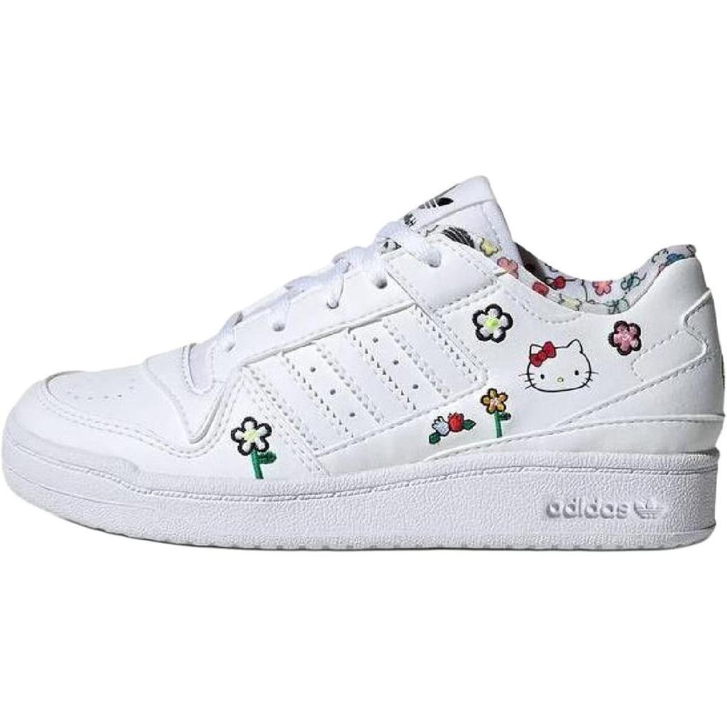 Hello Kitty x adidas Forum Low C Floral Детские кроссовки Белый Облачно-белый Основной черный IG0303