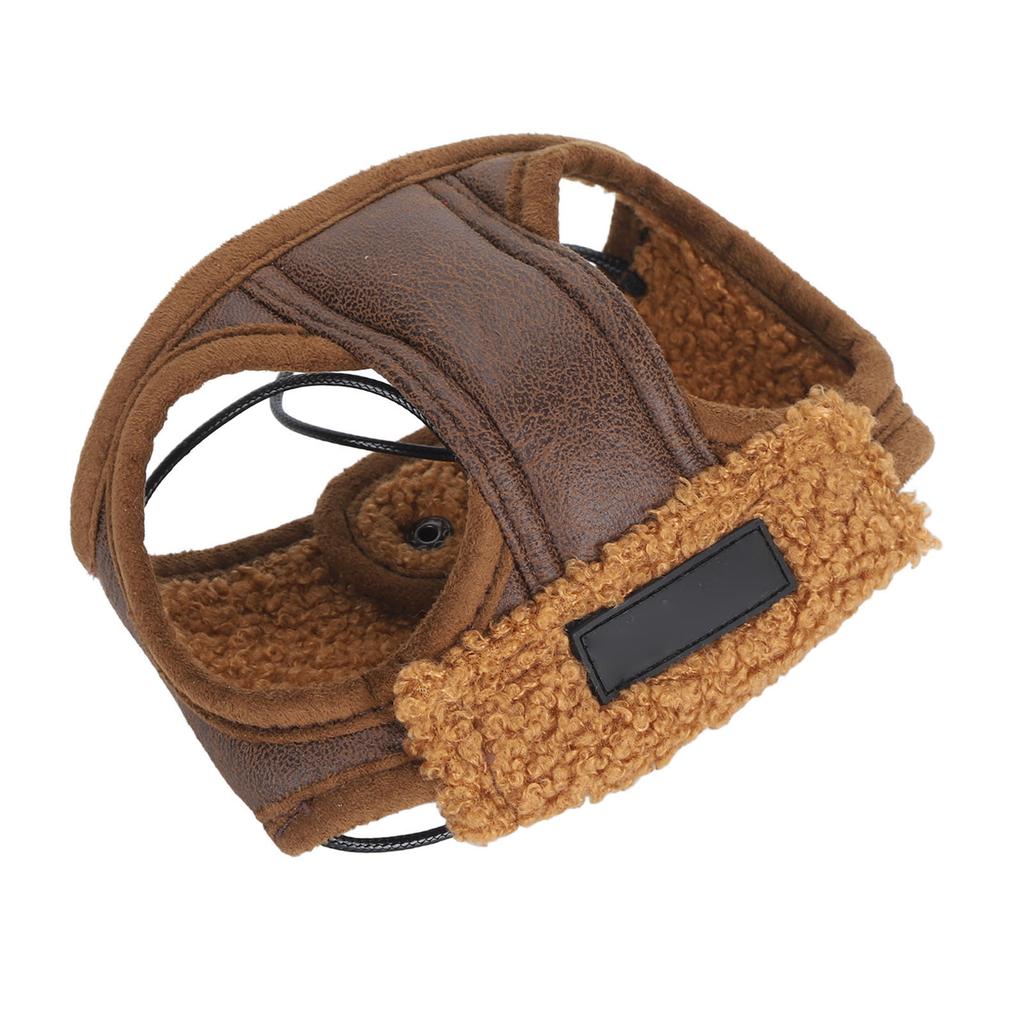 Собачья авиационная шапка Мягкая Теплая Регулируемая Веревка Ретро Модная Зимняя Шапка для Питомца с Ушами для Холодной Погоды Повседневная Вечеринка