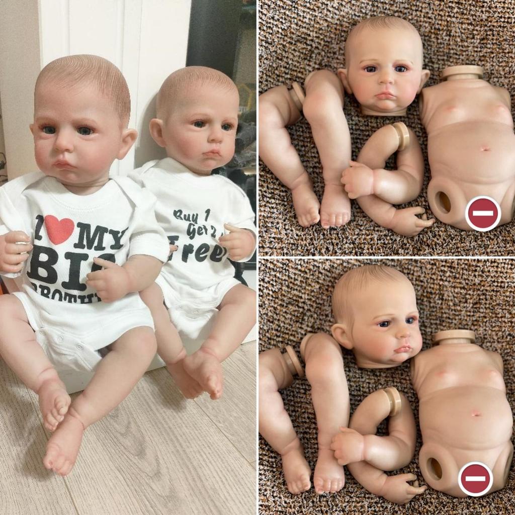 18-20 дюймов Кэмерон Реборн для мальчиков и девочек, мягкий винил на все тело с 3D нарисованными венами, видимые реалистичные настоящие куклы реборн и наборы неокрашенных кукол