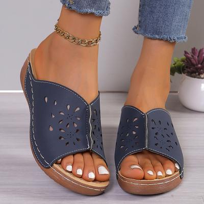 Тапочки Lucyever с открытой платформой, женские, большого размера, мягкие повседневные сандалии, женские, легкие, нескользящие, пляжные шлепанцы 43