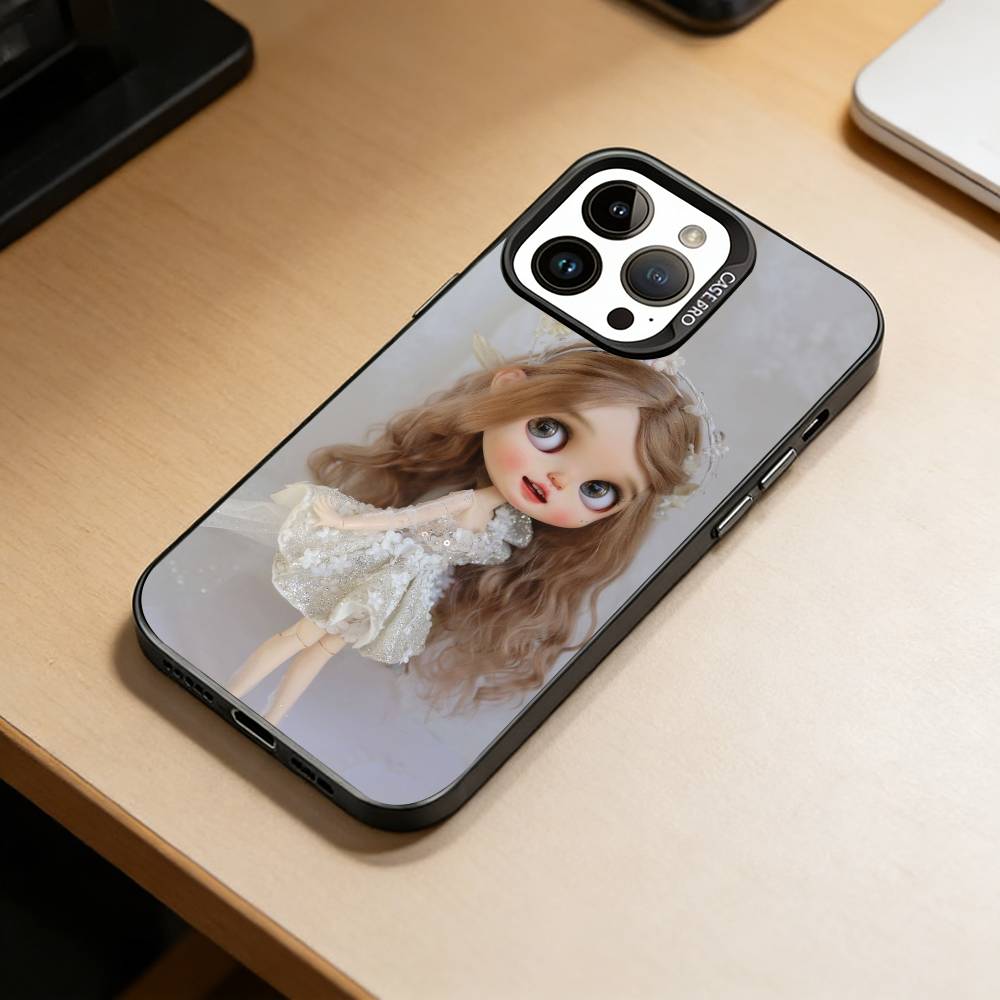 Милый Чехол Для Телефона Blythe Doll-D Для iPhone 17,16,15,14,13,12,11 Plus,Pro Max,XS,Красочный Серебристый Чехол Для Телефона Funda Cover
