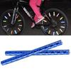 12 шт. Клипсы для крепления спиц на ободе колеса велосипеда, светоотражающая трубка, предупреждающая световая полоса