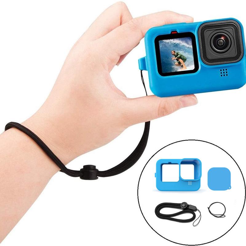 Сменная боковая дверца для GoPro Hero 12 11 10 9, черная пылезащитная крышка для аккумулятора, силиконовый чехол, аксессуары для камеры