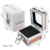 Nail Art High-End 25-Hole Grinding Head Organizer with Portable Aluminum Box