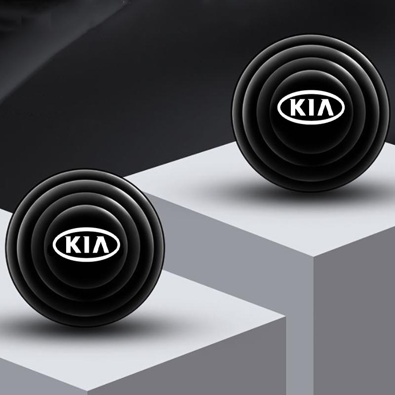 LYSH4 For Kia Rio Ceed Sportage Cerato Soul Picanto Car Silicone Door Shock Stickers Absorber Soundproof Buffer Pier auto Accessories