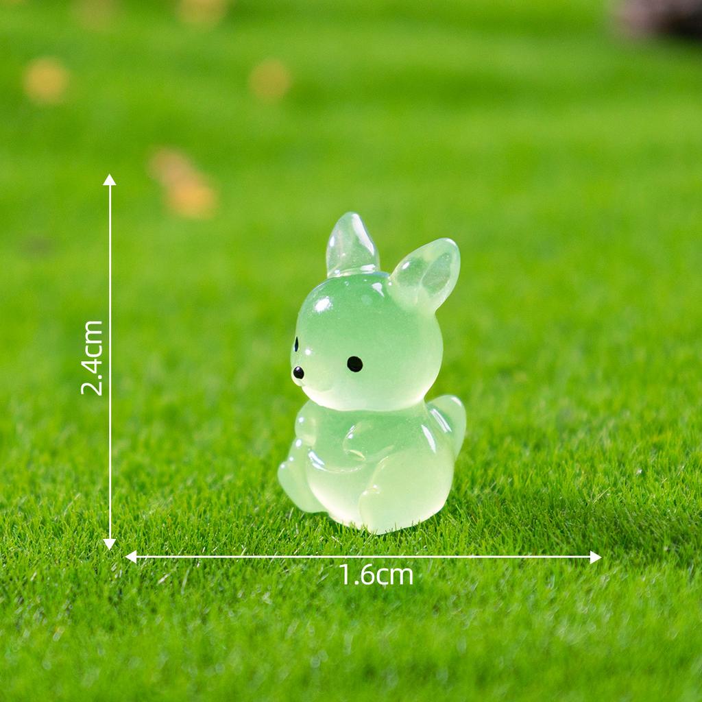 30X micro-landscape creative luminous wallaby doll cute pieces gardening landscaping diy decoration accessories mini ornaments