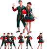Men's And Women's Holiday Santa's Helper Costume With Soft Touch For Festive Cheer