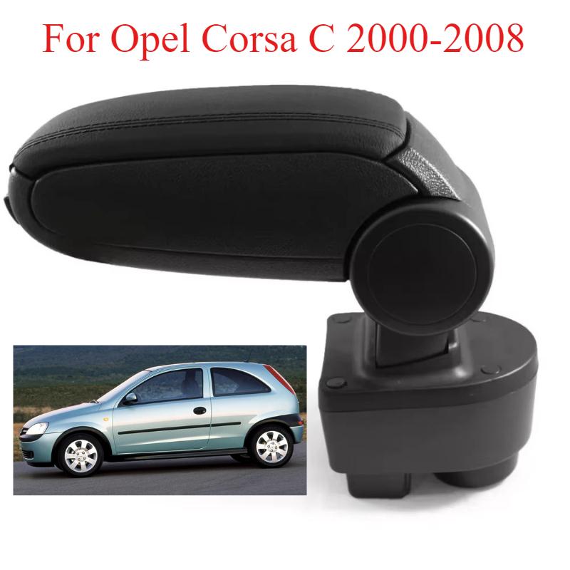 Armrest Center Console Black Leather for Opel Corsa C 2000-2008 Original Fit Car Interior Accessories Replacement Parts