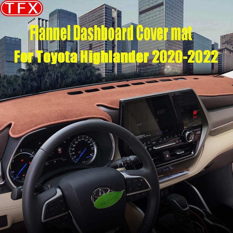 Для Toyota Highlander Kluger XU70-2022 аксессуары для приборной панели, коврик для приборной панели автомобиля, противоскользящий коврик, солнцезащитный козырек, коврик для приборной панели