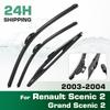Для Renault Scenic 2 / Grand Scenic 2 2003-2004 Щетка стеклоочистителя Передние и задние щетки стеклоочистителя Лобовое стекло Стекло Щетки 26"+21"+10"