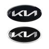 AANG1 Car Front Hood Emblem Rear Trunk Badge Sticker For KIA Sportage Ceed Sorento Cerato Optima Picanto Rio Soul Car Accessories