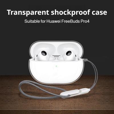 Для HUAWEI FreeBuds Pro 5 Прозрачный Мягкий Чехол для Наушников Раздельный Тип Высокая Прозрачность Ледяной Кристалл Мягкий Чехол