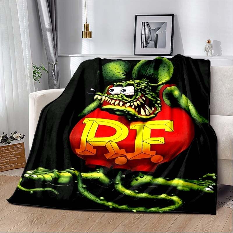 Одеяло с рисунком крысы Финка, пододеяльник для дивана, дорожное постельное белье, фланелевое одеяло, покрывало, одеяло для пикника