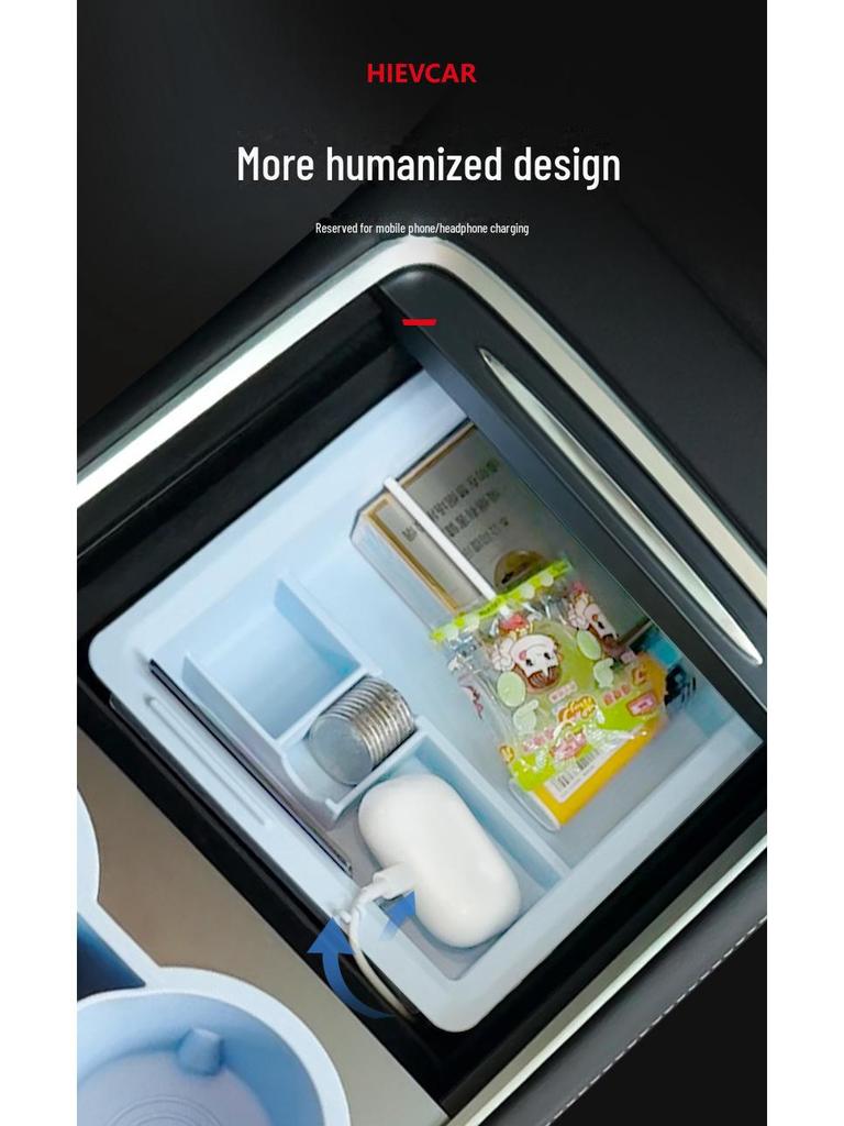 Ящик для хранения вещей в подлокотнике Tesla Model 3/Y