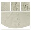 White Knitted Christmas Tree Skirt 48 Inch 36 Holiday Home Party Decor