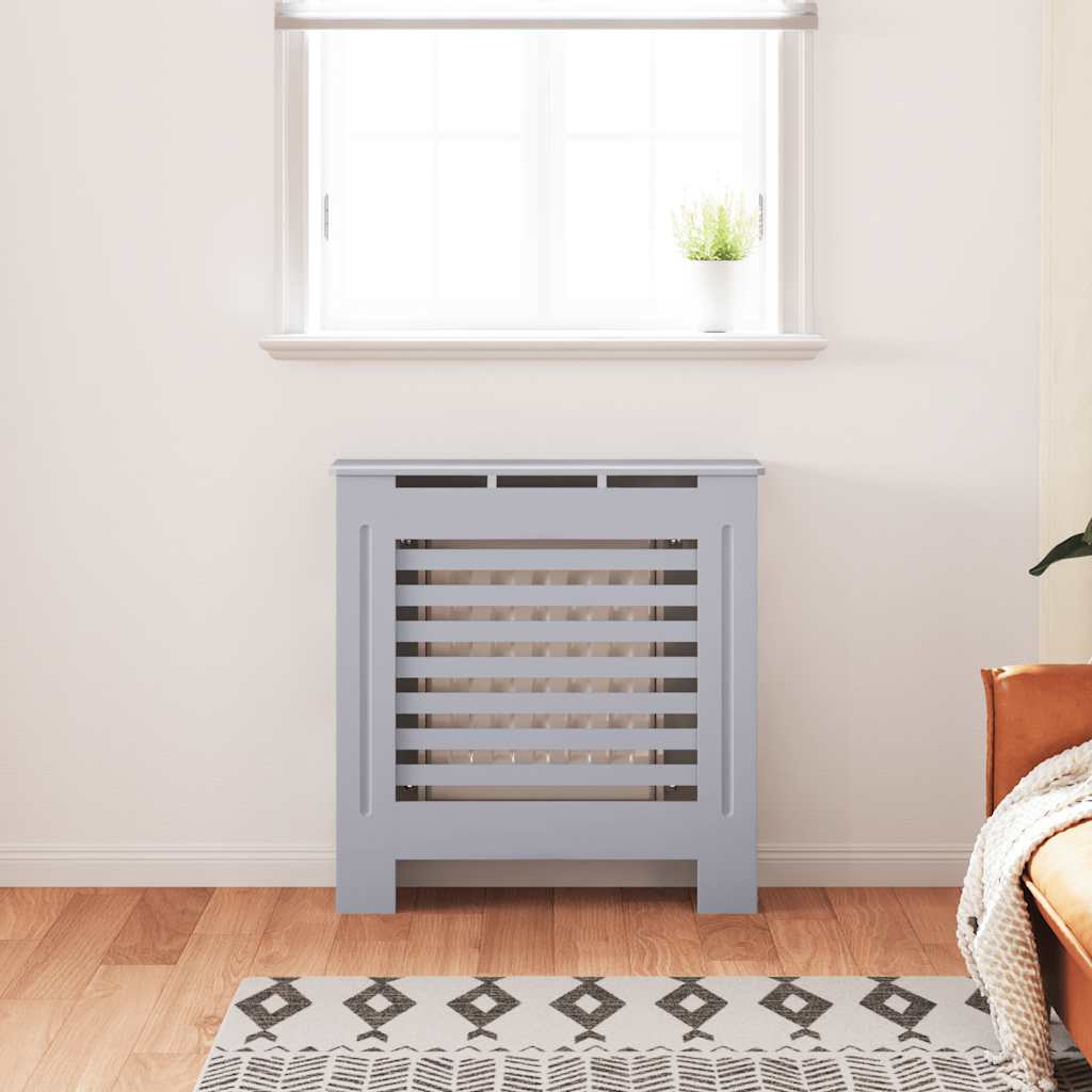 MDF Radiator Cover Gray 78 cm