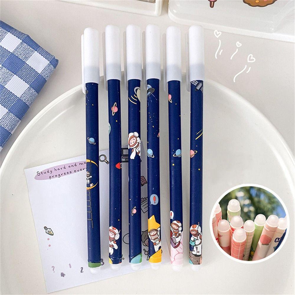 Washable Handle Press Pen Cartoons 0.5mm Erasable Pen Student Pen Neutral Erasable Pen Gel Pens