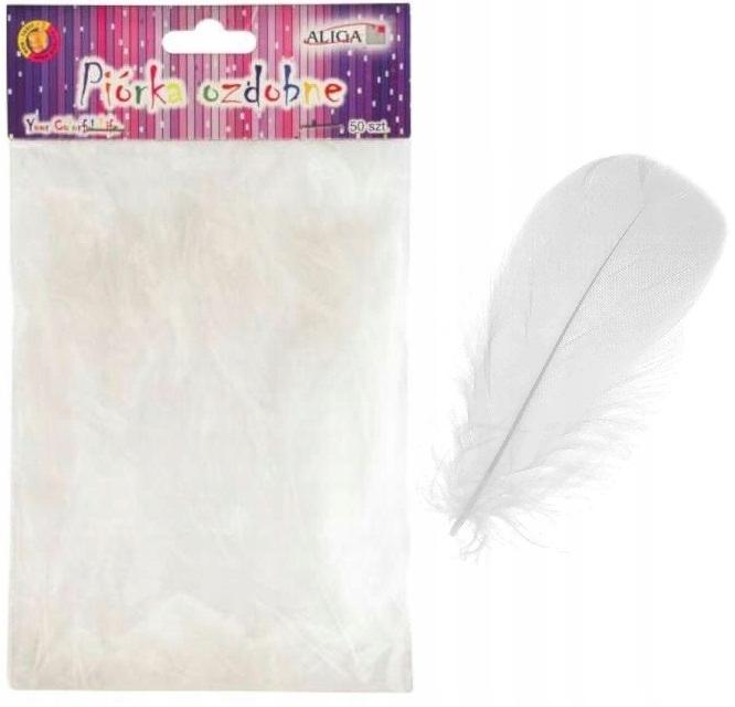 White Feathers 10-12cm Pack of 50 pcs